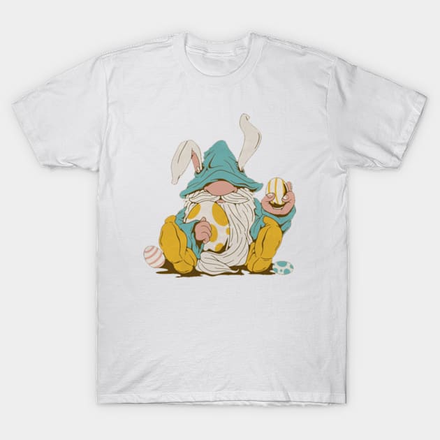 Easter Bunny Spring Gnome Easter Egg Hunting And Basket Gift T-Shirt by lunacreat